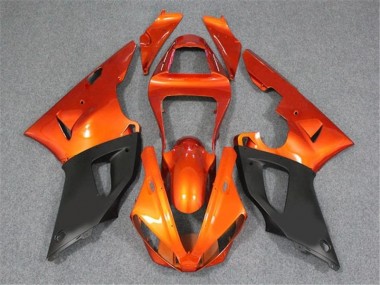 Orange Noir 00-01 Yamaha YZF R1 Carénage Moto