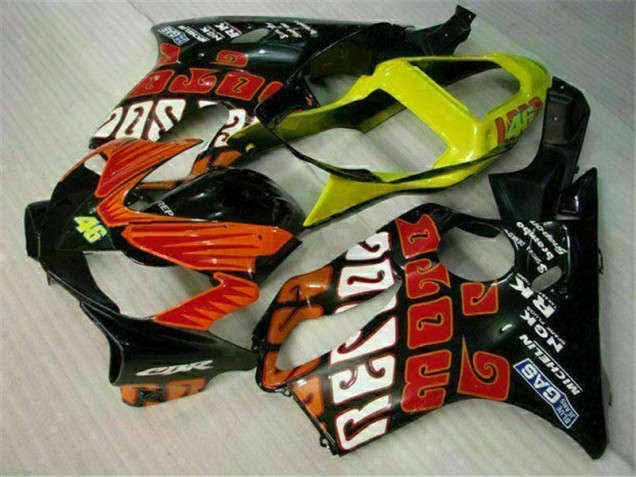Orange Noir 01-03 Honda CBR600 F4i Carénages Moto Orange Noir 01-03 Honda CBR600 F4i Carénages Moto