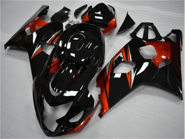 Orange Noir 04-05 Suzuki GSXR 600/750 Carénages Moto Orange Noir 04-05 Suzuki GSXR 600/750 Carénages Moto