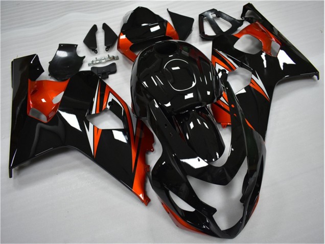 Orange Noir 04-05 Suzuki GSXR 600/750 Carénages Moto Orange Noir 04-05 Suzuki GSXR 600/750 Carénages Moto