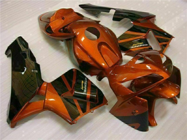 Orange Noir 05-06 Honda CBR600RR Carénage Moto Orange Noir 05-06 Honda CBR600RR Carénage Moto