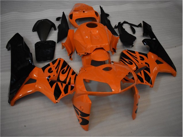 Orange Noir 05-06 Honda CBR600RR Carénages Moto Orange Noir 05-06 Honda CBR600RR Carénages Moto