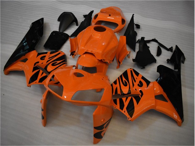 Orange Noir 05-06 Honda CBR600RR Carénages Moto Orange Noir 05-06 Honda CBR600RR Carénages Moto