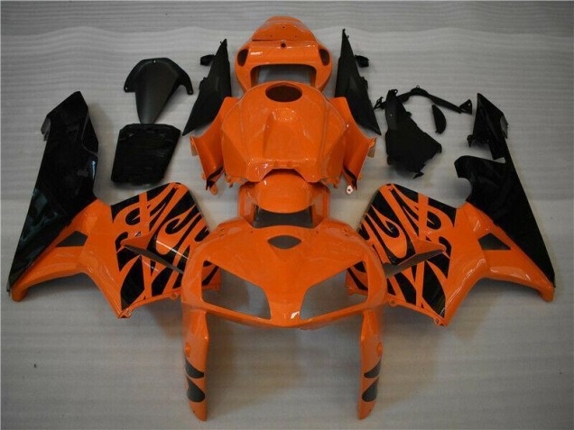 Orange Noir 05-06 Honda CBR600RR Carénages Moto Orange Noir 05-06 Honda CBR600RR Carénages Moto