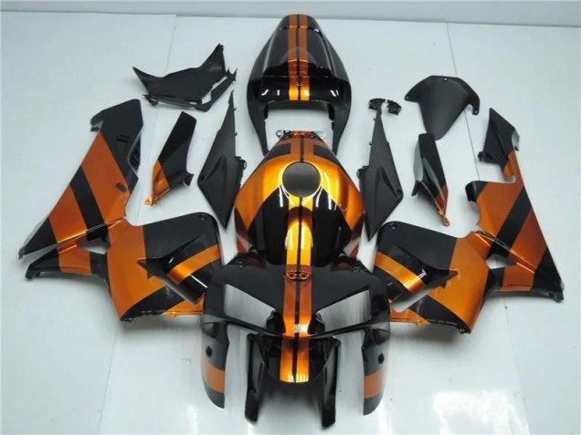 Orange Noir 05-06 Honda CBR600RR Kit Carénages Motos Orange Noir 05-06 Honda CBR600RR Kit Carénages Motos