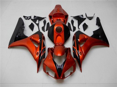 Orange Noir 06-07 Honda CBR1000RR Carénage Moto