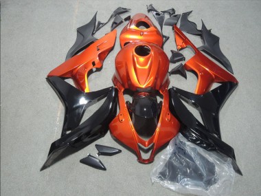 Orange Noir 07-08 Honda CBR600RR Carénage Moto