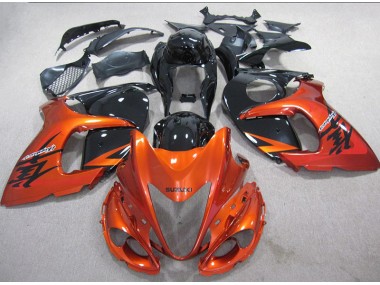 Orange Noir 08-19 Suzuki GSXR 1300 Hayabusa Carénage Moto