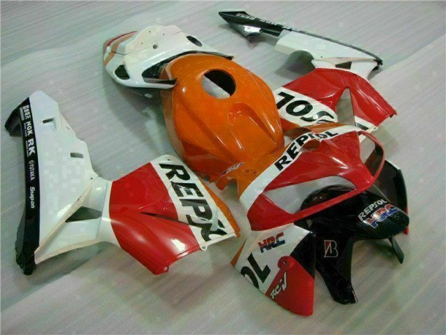 Orange Noir Repsol 05-06 Honda CBR600RR Carénages Moto Orange Noir Repsol 05-06 Honda CBR600RR Carénages Moto