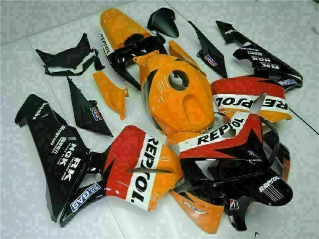 Orange Noir Repsol 05-06 Honda CBR600RR Carrosserie Moto Orange Noir Repsol 05-06 Honda CBR600RR Carrosserie Moto