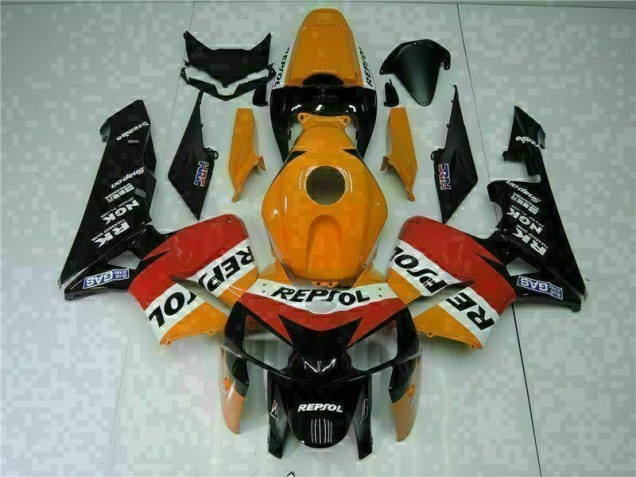 Orange Noir Repsol 05-06 Honda CBR600RR Carrosserie Moto Orange Noir Repsol 05-06 Honda CBR600RR Carrosserie Moto