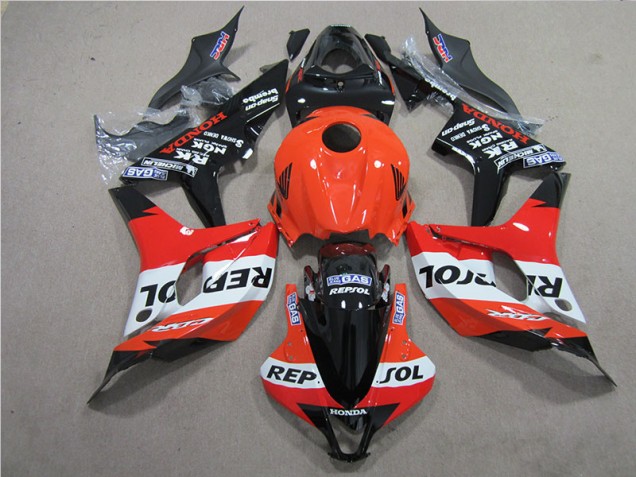 Orange Noir Repsol 07-08 Honda CBR600RR Carénage Moto Orange Noir Repsol 07-08 Honda CBR600RR Carénage Moto