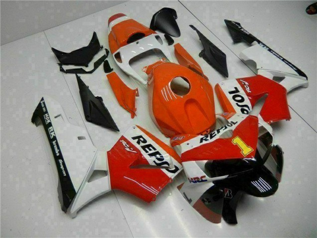 Orange Repsol 05-06 Honda CBR600RR Carénage Moto Orange Repsol 05-06 Honda CBR600RR Carénage Moto
