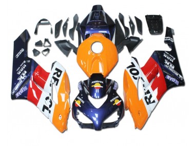 Orange Rouge Bleu Repsol 04-05 Honda CBR1000RR Carénage Moto