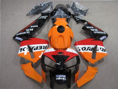 Orange Rouge Noir Repsol 05-06 Honda CBR600RR Carénage Moto
