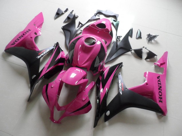 Rose Noir 07-08 Honda CBR600RR Carénage Moto Rose Noir 07-08 Honda CBR600RR Carénage Moto