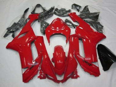 Rouge 07-08 Kawasaki ZX6R Carénage Moto