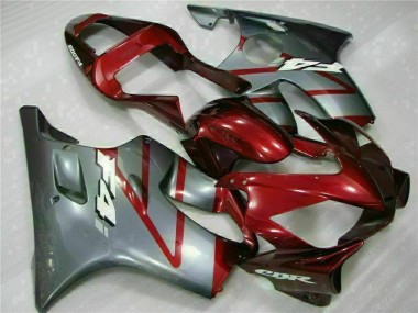 Rouge Argent 01-03 Honda CBR600 F4i Carénages Moto