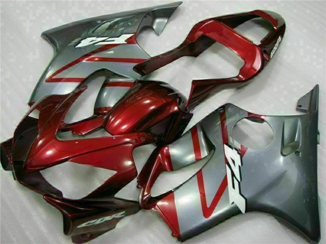 Rouge Argent 01-03 Honda CBR600 F4i Carénages Moto Rouge Argent 01-03 Honda CBR600 F4i Carénages Moto