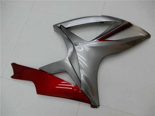 Rouge Argent 06-07 Suzuki GSXR 600/750 Carénage Moto Rouge Argent 06-07 Suzuki GSXR 600/750 Carénage Moto