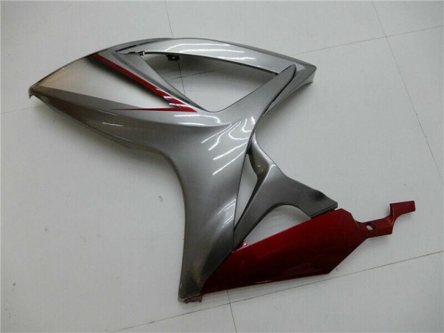 Rouge Argent 06-07 Suzuki GSXR 600/750 Carénage Moto Rouge Argent 06-07 Suzuki GSXR 600/750 Carénage Moto