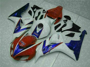 Rouge Blanc 04-05 Honda CBR1000RR Carénage Moto