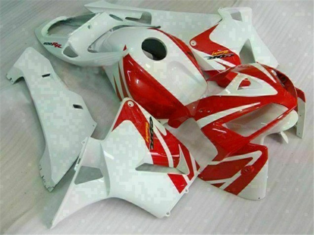 Rouge Blanc 05-06 Honda CBR600RR Carénage Moto Rouge Blanc 05-06 Honda CBR600RR Carénage Moto