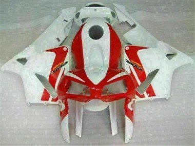 Rouge Blanc 05-06 Honda CBR600RR Carénage Moto