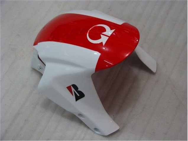 Rouge Blanc 05-06 Honda CBR600RR Kit Carénages Motos Rouge Blanc 05-06 Honda CBR600RR Kit Carénages Motos
