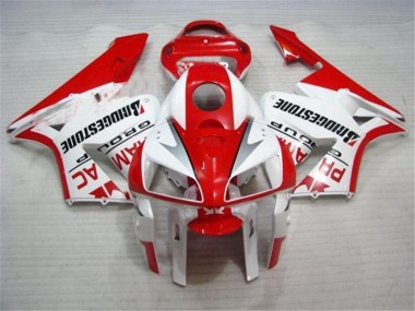 Rouge Blanc 05-06 Honda CBR600RR Kit Carénages Motos