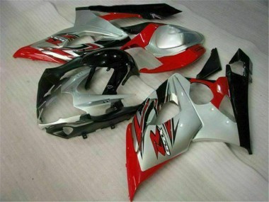 Rouge Blanc 05-06 Suzuki GSXR 1000 Carrosserie Moto