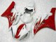 Rouge Blanc 06-07 Yamaha YZF R6 Carrosserie Moto Rouge Blanc 06-07 Yamaha YZF R6 Carrosserie Moto