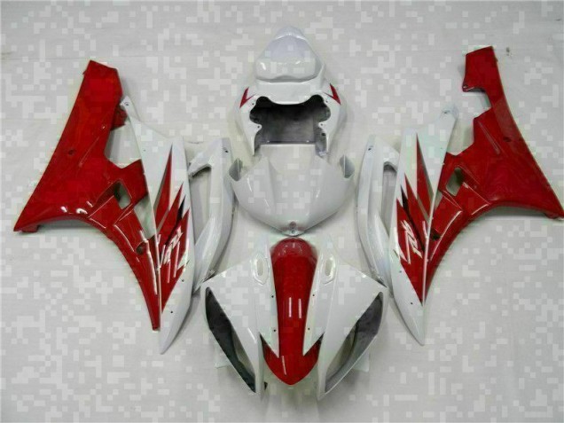 Rouge Blanc 06-07 Yamaha YZF R6 Carrosserie Moto Rouge Blanc 06-07 Yamaha YZF R6 Carrosserie Moto