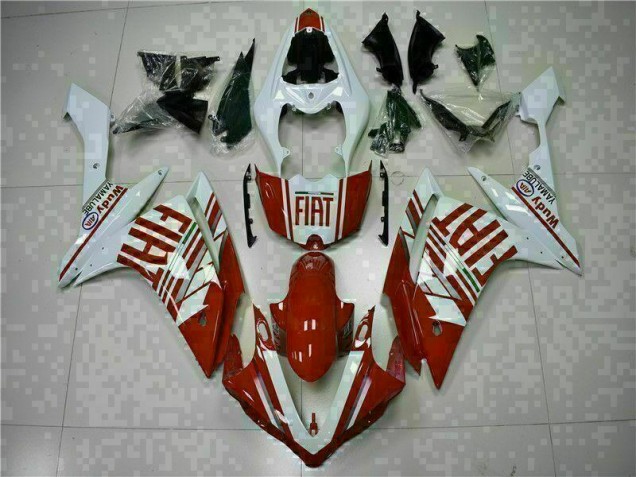 Rouge Blanc 07-08 Yamaha YZF R1 Carénages Moto Rouge Blanc 07-08 Yamaha YZF R1 Carénages Moto