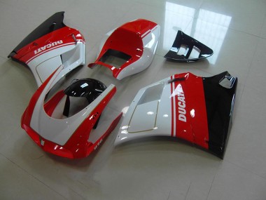 Rouge Blanc 93-05 Ducati 748 916 996 996S Carénage Moto
