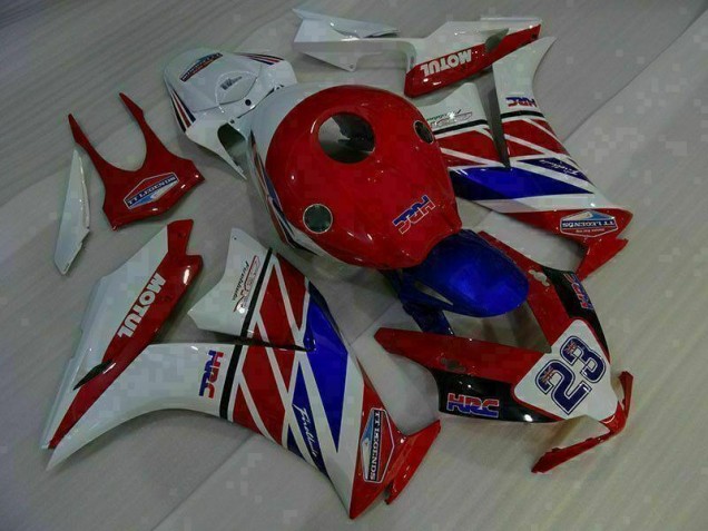 Rouge Blanc Bleu 23 12-16 Honda CBR1000RR Carénage Moto Rouge Blanc Bleu 23 12-16 Honda CBR1000RR Carénage Moto