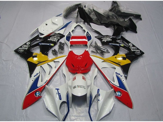 Rouge Blanc Jaune 09-14 BMW S1000RR Carénage Moto Rouge Blanc Jaune 09-14 BMW S1000RR Carénage Moto