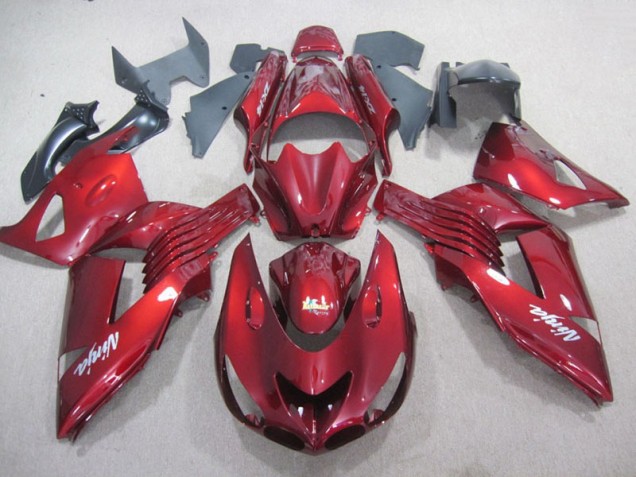 Rouge Blanc Ninja Décalque 06-11 Kawasaki ZX14R ZZR1400 Carénage Moto Rouge Blanc Ninja Décalque 06-11 Kawasaki ZX14R ZZR1400 Carénage Moto