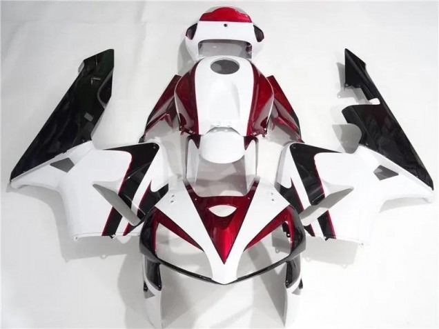 Rouge Blanc Noir 05-06 Honda CBR600RR Carénages Moto Rouge Blanc Noir 05-06 Honda CBR600RR Carénages Moto