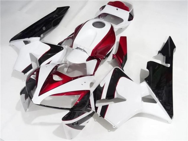 Rouge Blanc Noir 05-06 Honda CBR600RR Carénages Moto Rouge Blanc Noir 05-06 Honda CBR600RR Carénages Moto