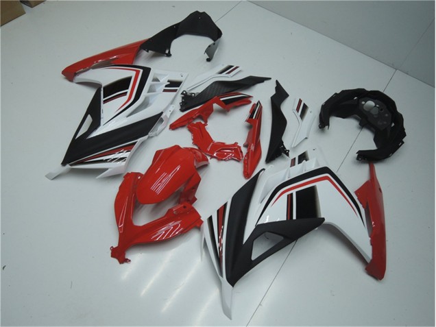 Rouge Blanc Noir 13-16 Kawasaki EX300 Carénage Moto Rouge Blanc Noir 13-16 Kawasaki EX300 Carénage Moto