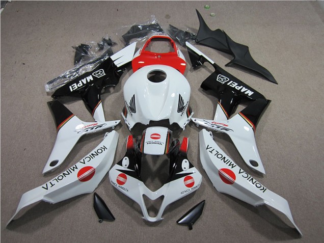 Rouge Blanc Noir Konica Minolta MAPEI 07-08 Honda CBR600RR Carénage Moto Rouge Blanc Noir Konica Minolta MAPEI 07-08 Honda CBR600RR Carénage Moto