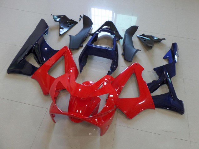 Rouge Bleu Foncé 00-01 Honda CBR900RR 929 Carénage Moto Rouge Bleu Foncé 00-01 Honda CBR900RR 929 Carénage Moto