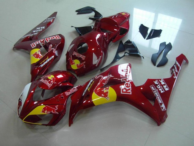 Rouge Bonbon Red Bull 06-07 Honda CBR1000RR Carénage Moto Rouge Bonbon Red Bull 06-07 Honda CBR1000RR Carénage Moto