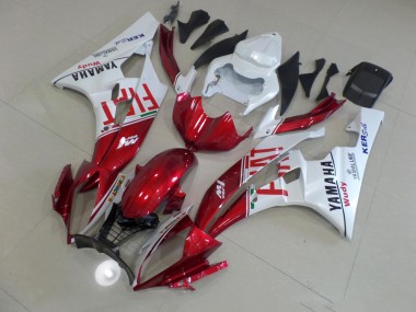 Rouge Fiat 06-07 Yamaha YZF R6 Carénage Moto