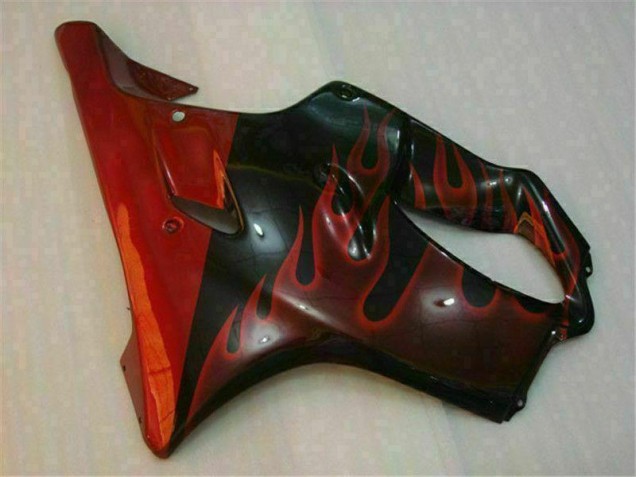 Rouge Flamme 04-07 Honda CBR600 F4i Carénage Moto Rouge Flamme 04-07 Honda CBR600 F4i Carénage Moto