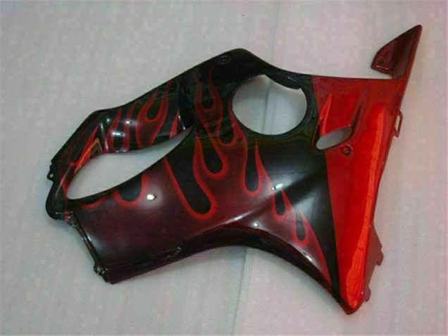 Rouge Flamme 04-07 Honda CBR600 F4i Carénage Moto Rouge Flamme 04-07 Honda CBR600 F4i Carénage Moto