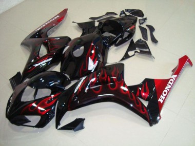 Rouge Flamme 06-07 Honda CBR1000RR Carénage Moto
