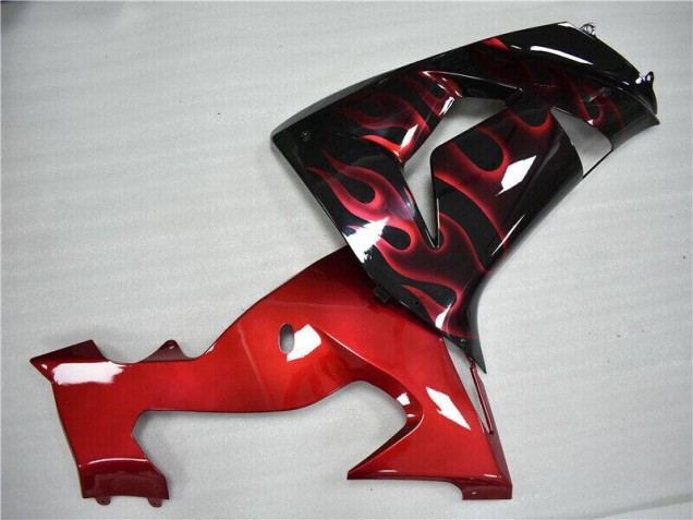 Rouge Flamme 06-07 Kawasaki ZX10R Carénage Moto Rouge Flamme 06-07 Kawasaki ZX10R Carénage Moto
