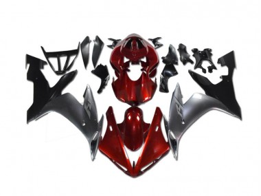 Rouge Gris Noir 02-03 Yamaha YZF R1 Carénage Moto